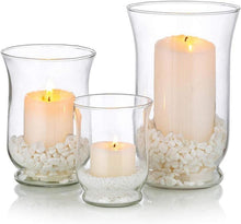 3er Set Glaskerzenhalter Hurricane Candleholder für Home Decor