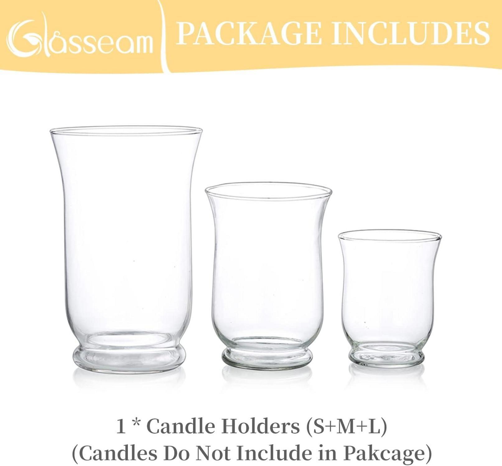 Glaskerzenhalter Set Hurricane Candleholder 3er-Set für