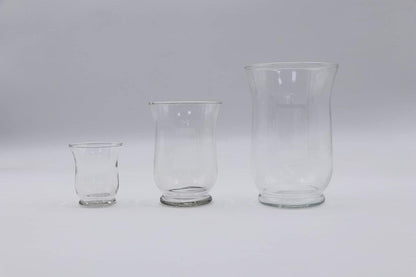 Glaskerzenhalter Set (3 Stück) Hurricane Candleholder Mehrfachverwendbar Elegantes Klarglas für Hochzeit & Wohnkultur