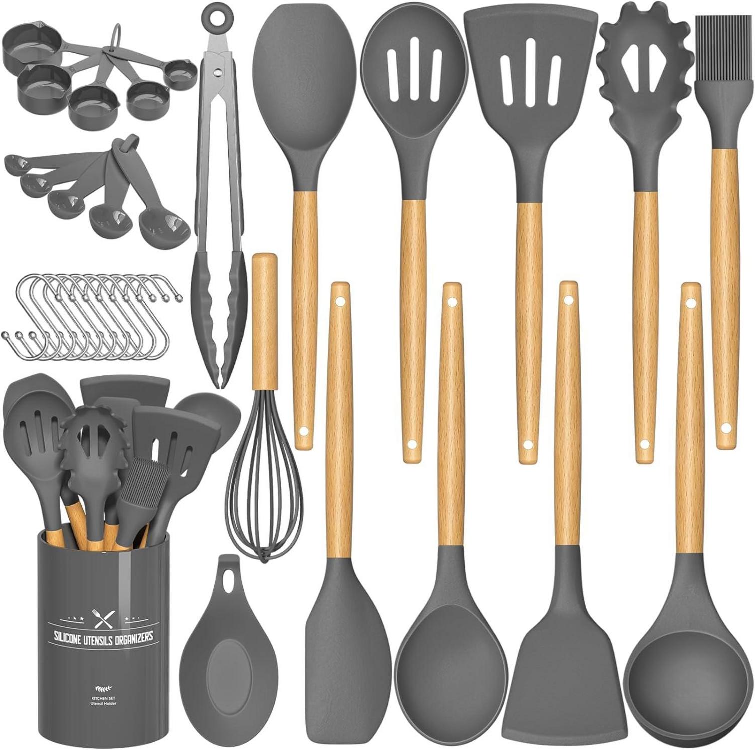 Küchenutensilien-Set antihaftbeschichtet Silikon Spachtel-Set mit