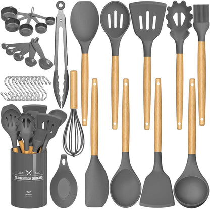 Küchenutensilien-Set antihaftbeschichtet Silikon Spachtel-Set mit