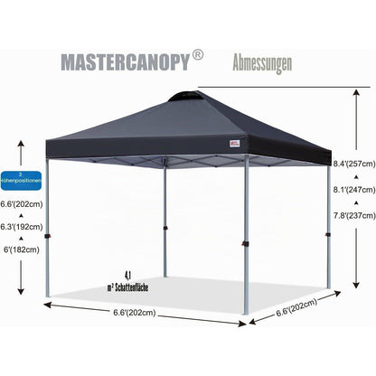 Pop-up Pavillon 2x2m – Schnellaufbau, Höhenverstellbar & UV-Schutz