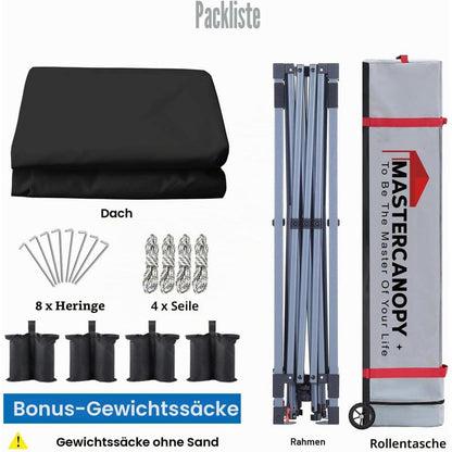 Pop-up Pavillon 2x2m – Schnellaufbau, Höhenverstellbar & UV-Schutz