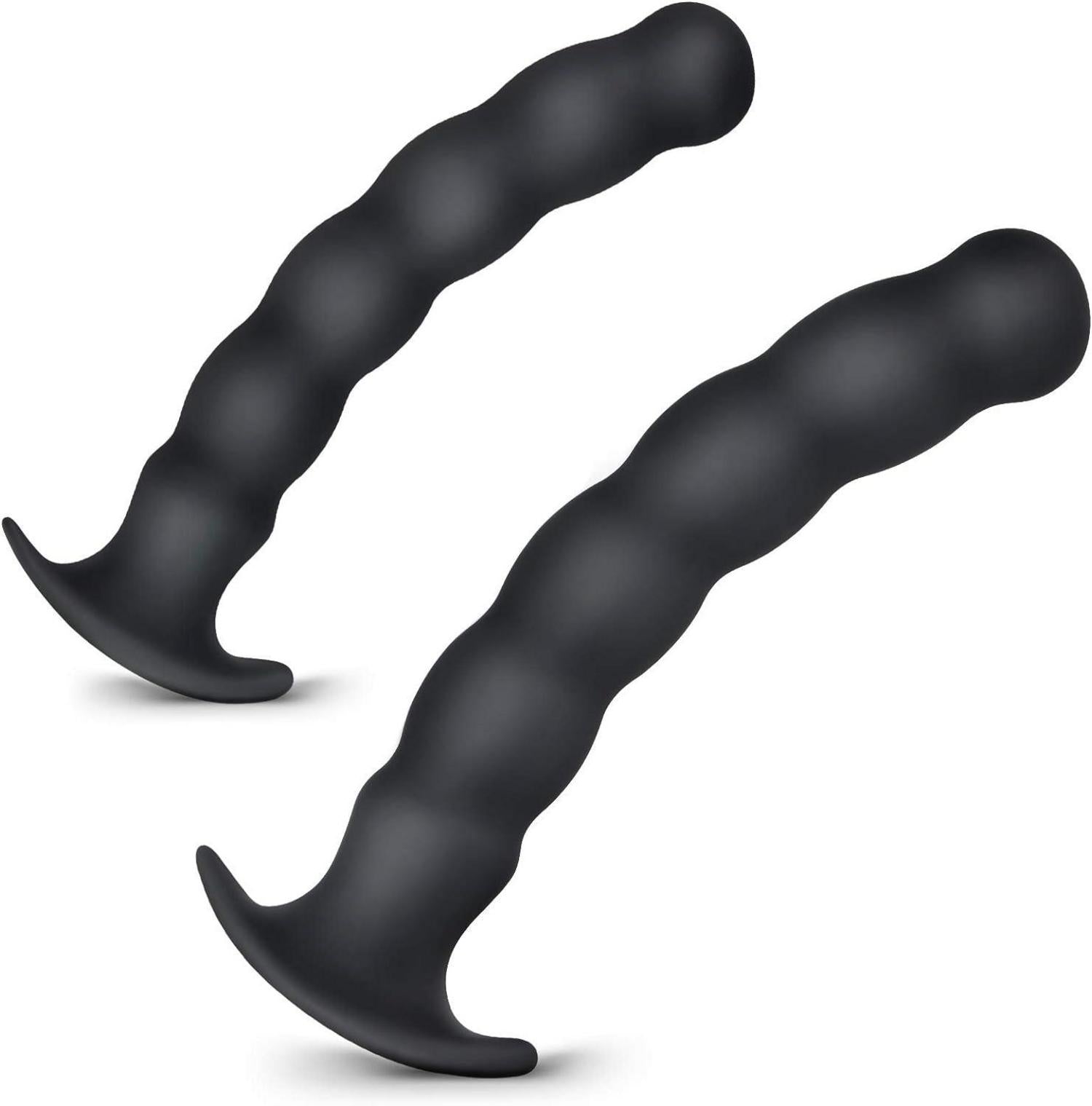 Analkugeln Silikon Analplug-Set für Analspiel, 2 Stück