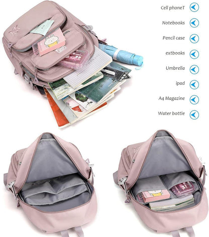 Wasserdichter Schulrucksack mit Laptopfach und großer Kapazität