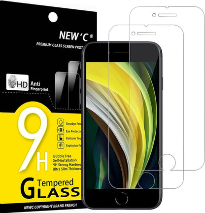 Panzer Schutz Glas für iPhone SE 2022, 2020, 9H Härte