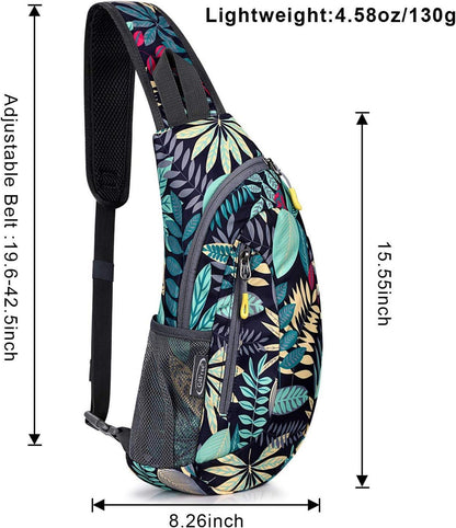 Leichte Brusttasche Sling Rucksack Wandern Radfahren Reisen Tagepacks