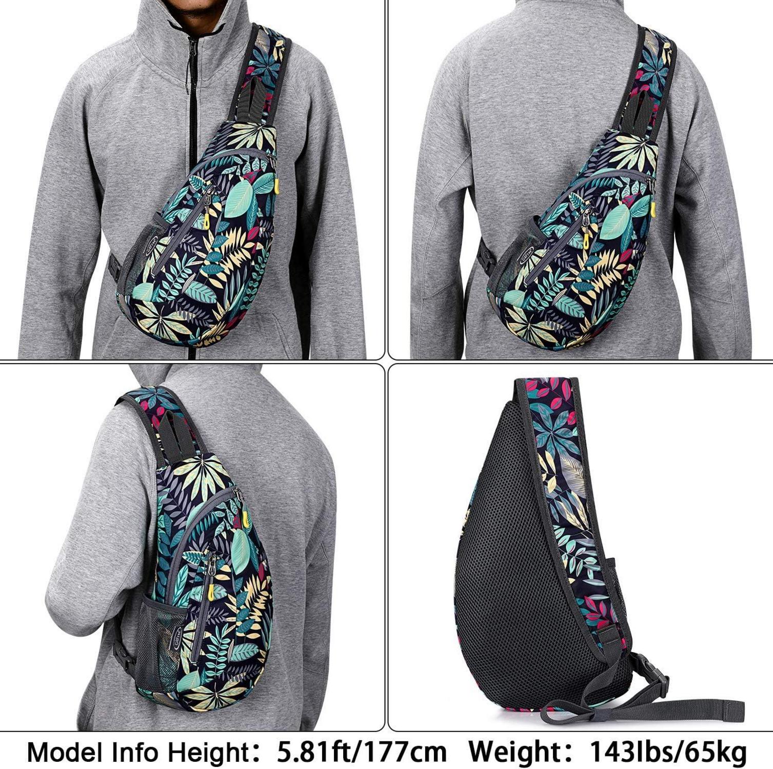 Leichte Brusttasche Sling Schulter Rucksack Blau 2.0 Version