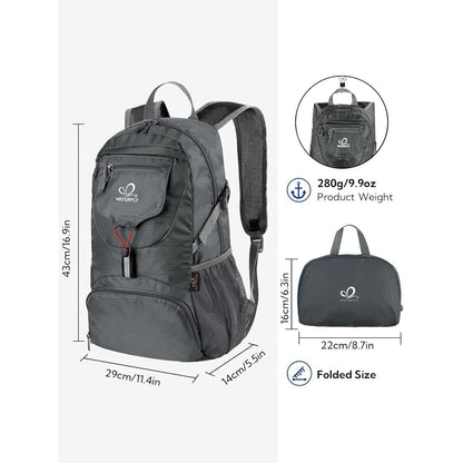 Ultraleichter Faltbarer Rucksack 20L Outdoor Trekking Damen