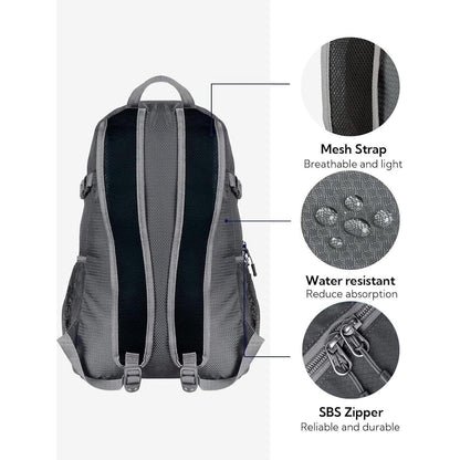 Ultraleichter Faltbarer Rucksack 20L Outdoor Trekking Damen