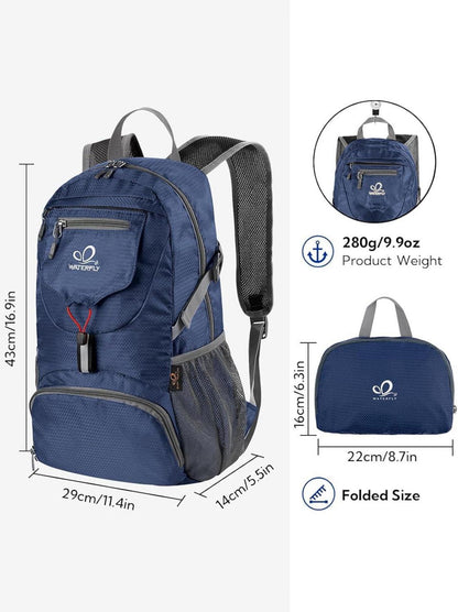 Ultraleichter Faltbarer 20L Wanderrucksack mit Fronttasche