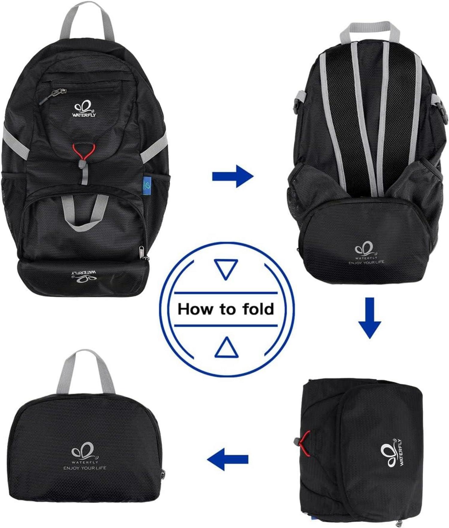 Ultraleichter Faltbarer Rucksack: 20L Outdoor Trekking Sportlicher