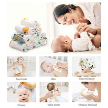 10er Set Baby Musselin Waschlappen | Bio-Baumwolle | Weiches