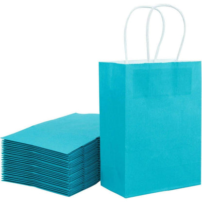 Medium Kraft Geschenktüten 21x11x27 cm Blau 25