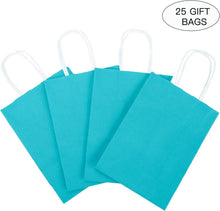Medium Kraft Geschenktüten 21x11x27 cm Blau 25
