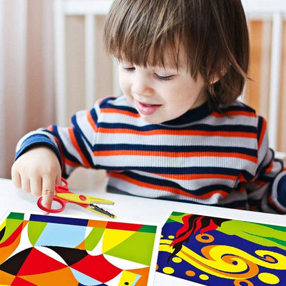 Kinder Bastelscheren Set 6-teilig Zick-Zack Schere 13,5cm 20g
