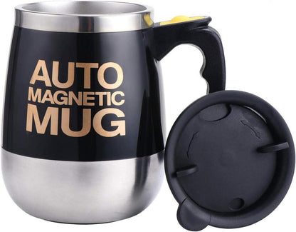Selbstrührender Kaffeebecher Edelstahl magnetisch 400ML