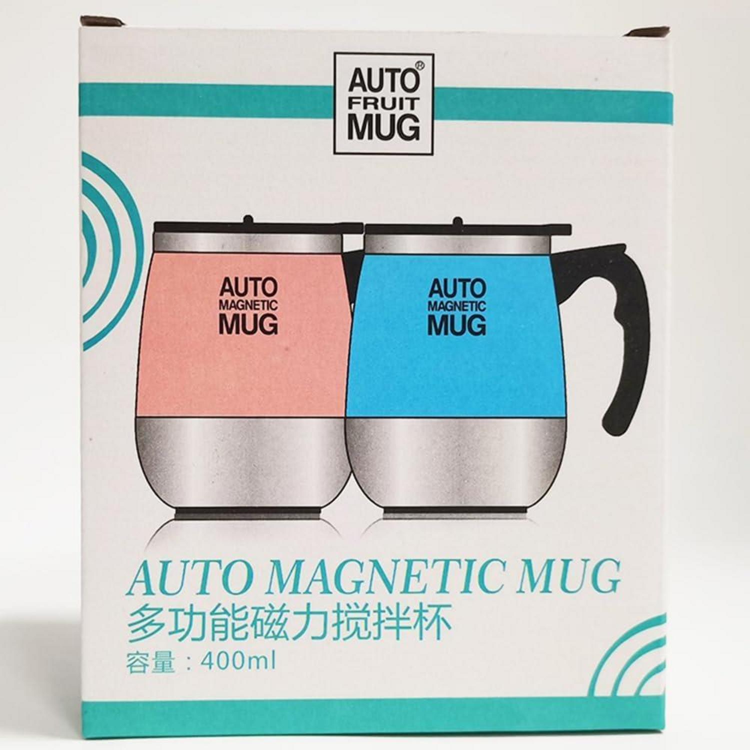 Elektrischer Kaffeebecher 400ML Edelstahl automatisch magnetisch Schwarz