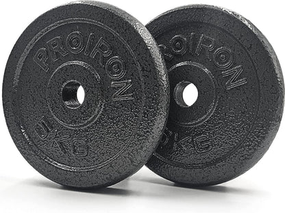 Hantelscheiben-Set Gusseisen 1,25 kg 2,5 kg 5 kg 10 kg 2,5 cm
