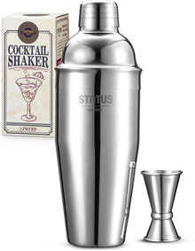 Cocktail Shaker Edelstahl Mixer Jigger Geschenkset Bar Zubehör 750ml