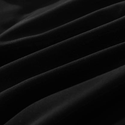 Bettwäsche Mikrofaser Schwarz 220x240cm 110g/m² 2x80x80cm