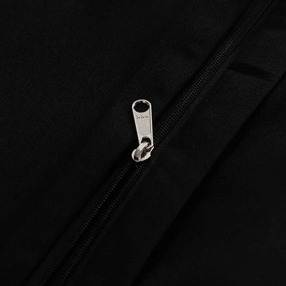 Bettwäsche Microfaser Schwarz 220x240 cm 110 g/m² 2x80x80 cm