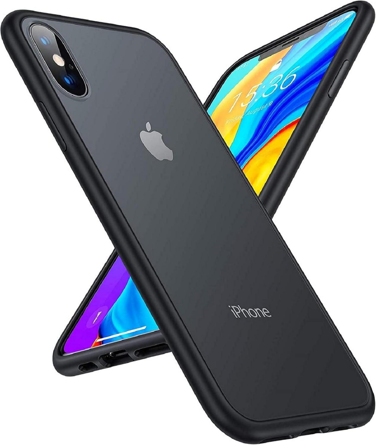 Sturzfeste iPhone XS Hülle Militärstandard Schutzhülle Schwarz