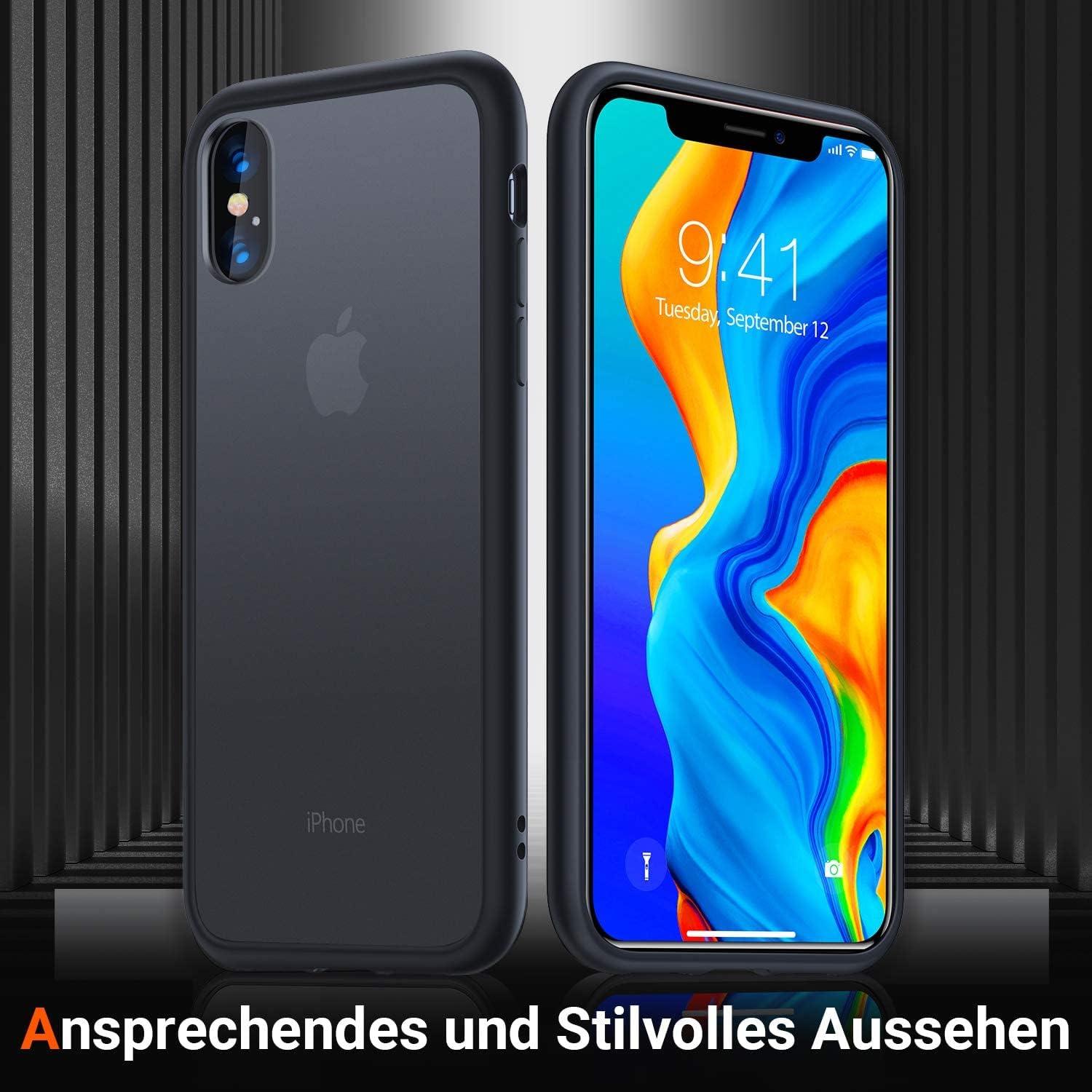 TORRAS Extrem Sturzfest iPhone XS Hülle schwarz