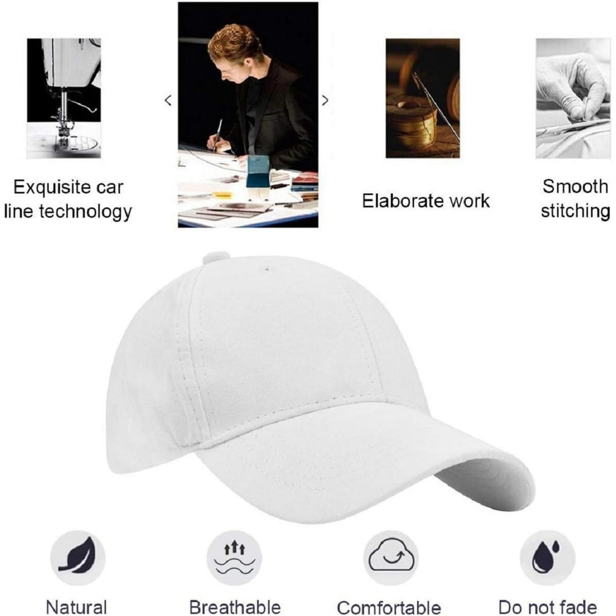 Baseball Cap Unisex – Verstellbare Retro Basecap für Herren & Damen