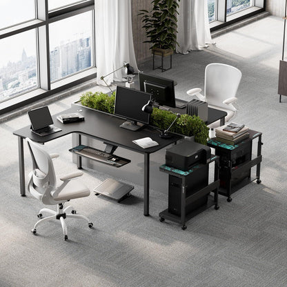 Eckschreibtisch Gaming Tisch L Form 155x110cm für Studio & Büro