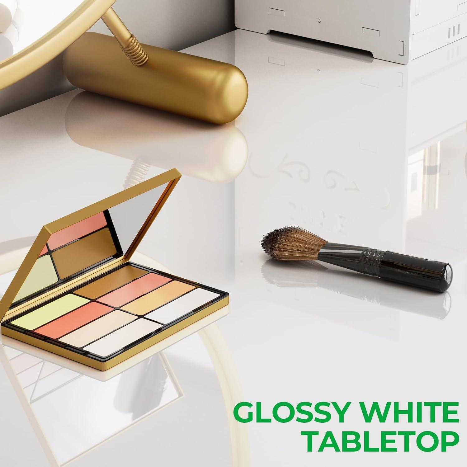 Schminktisch mit Schubladen Weiß ohne Spiegel - Modernes Design