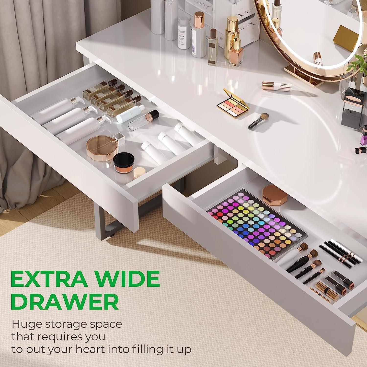 Schminktisch mit Schubladen Weiß Schlafzimmer Kosmetiktisch