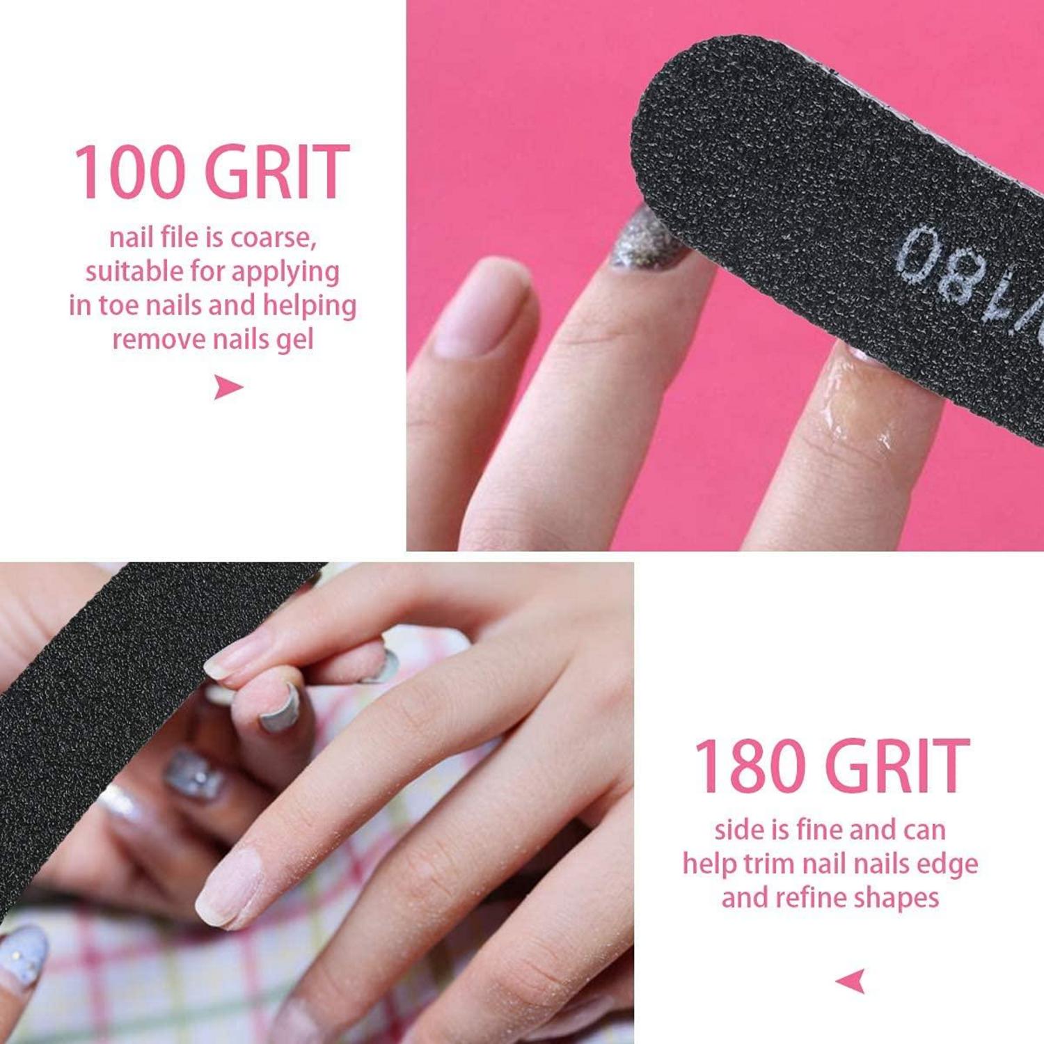 Nagelfeilen 15 Stück 100/180 Grit Doppelseitige Einweg Feile