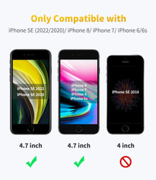 Panzerfolie iPhone SE 2022/2020 (2 Stück), Schutzglas 9H