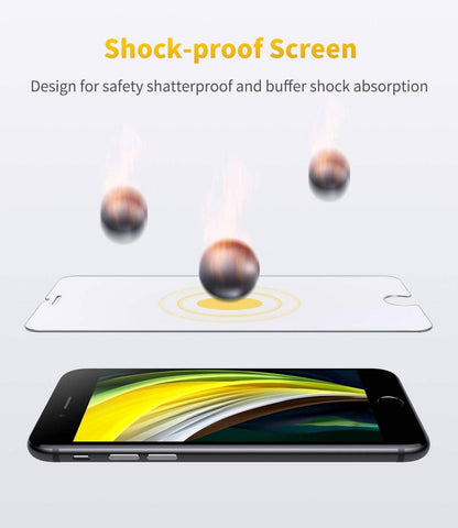 Schutzglas iPhone SE 2022/2020 Panzerfolie 2er Pack 9H Hardness