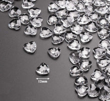 Kristall Diamanten Herz Streudeko 500Stk 12mm Transparent
