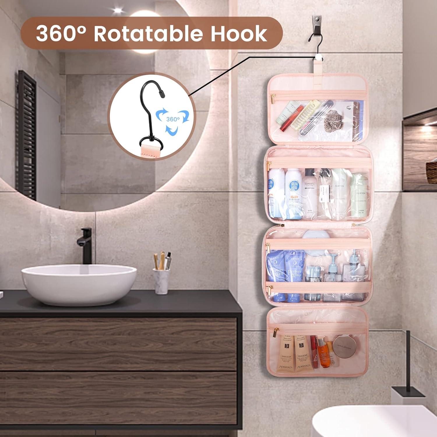 Kulturtasche Damen wasserdichte Kulturbeutel zum Aufhängen Faltbare