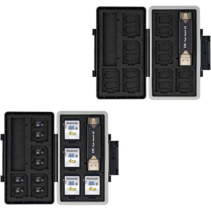 Wasserdichtes SD Karten Etui für 8 SD + 16 Micro SD Karten