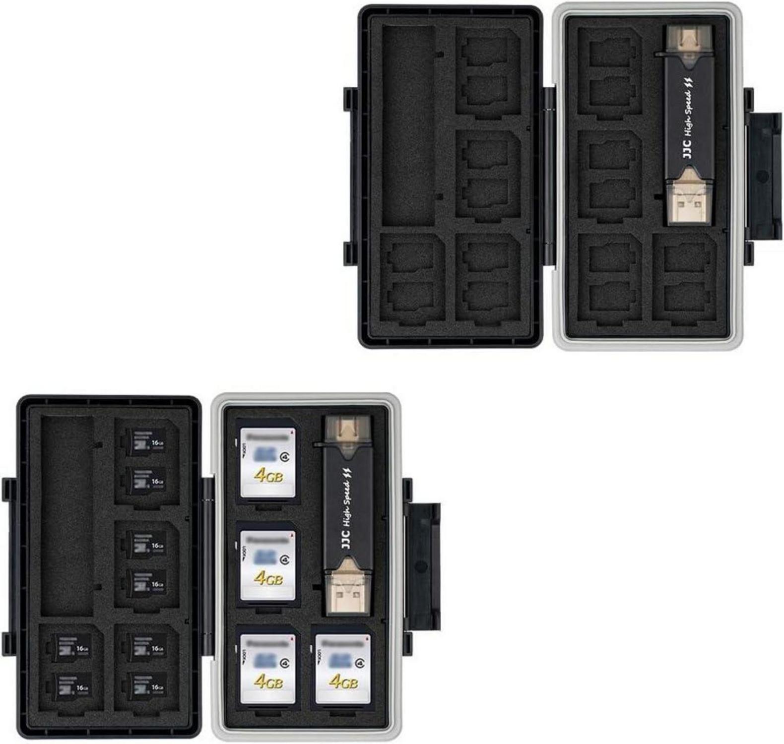 Wasserdichte SD Karten Aufbewahrung Box für 8 SD + 16 Micro SD