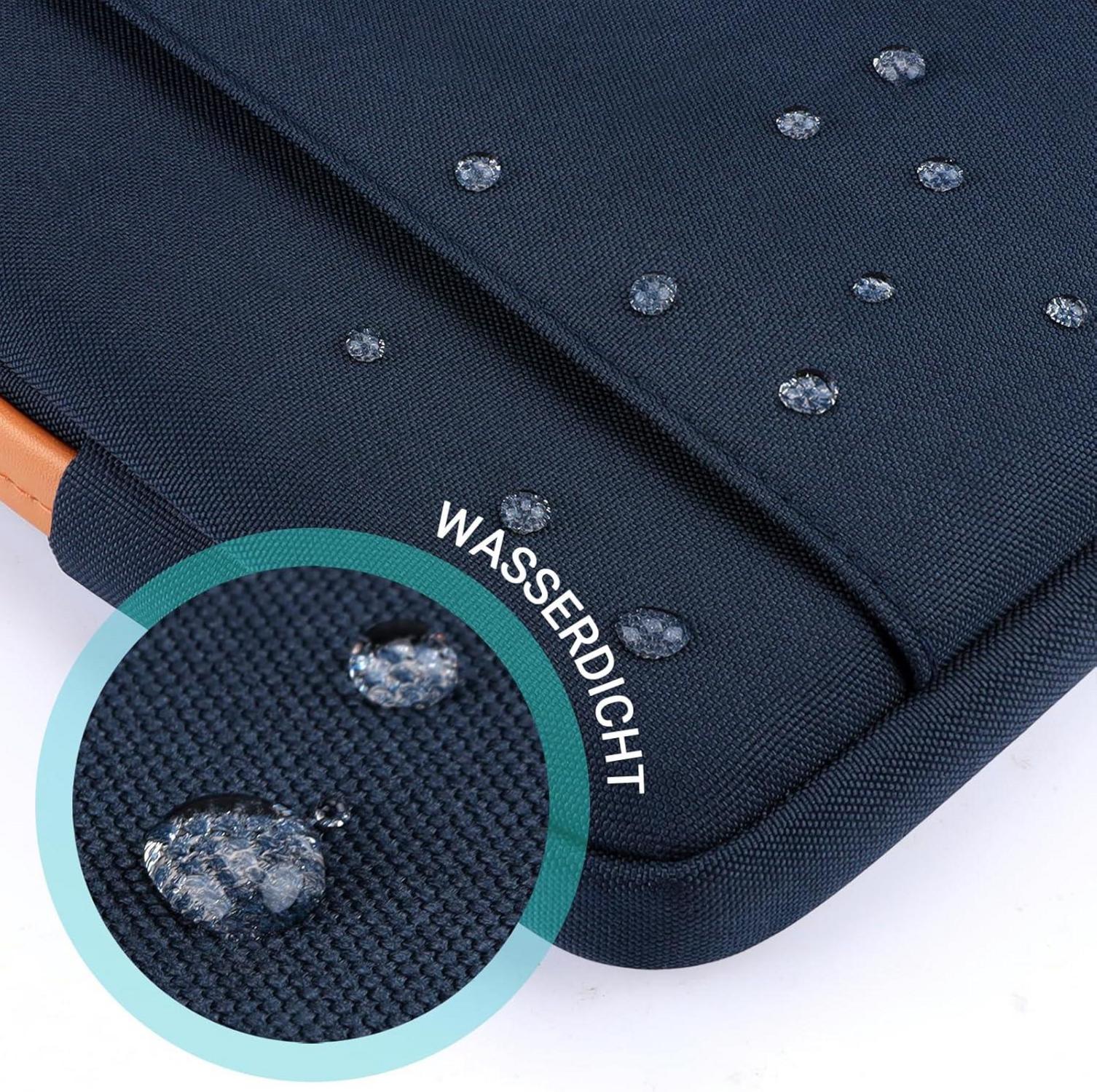 Laptoptasche 15-15.6 Zoll Schutzhülle Wasserdicht Dunkelblau
