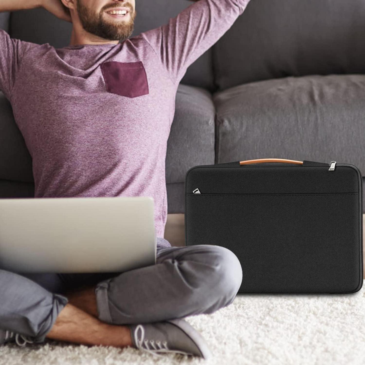Laptoptasche 15 15,6 Zoll Schutzhülle Wasserdicht Schwarz