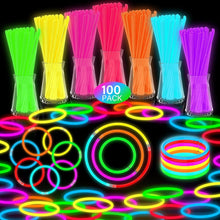 Knicklichter Party Set 100er Packung Neon Glow Party Supplies