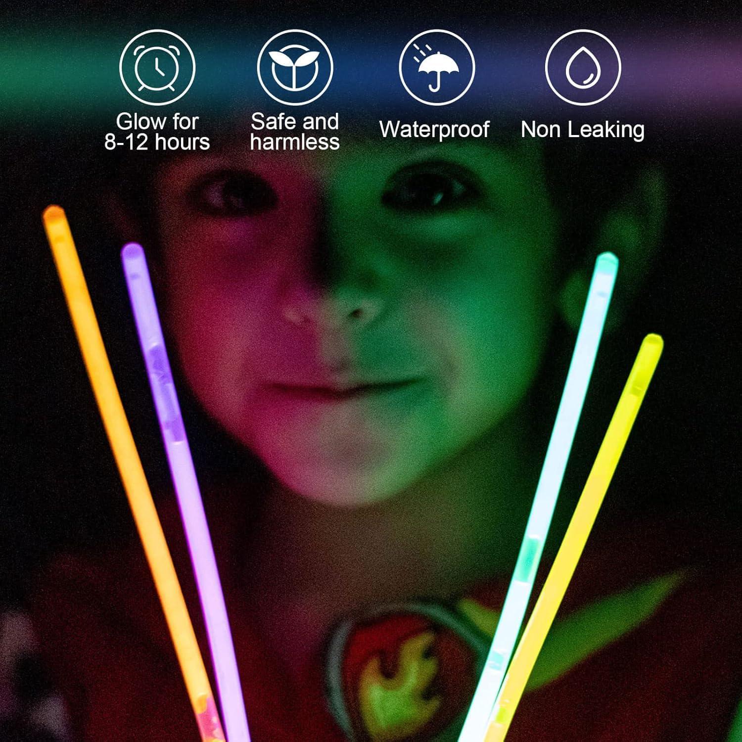 Knicklichter Party Set 100er Packung Neon Glow Party Supplies