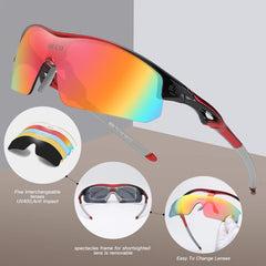 Fahrradbrille Sport Sonnenbrille austauschbare Gläser UV400
