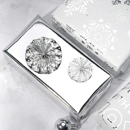 Silber-Blaues Glitter Geschenkpapierrolle - 4 Rollen