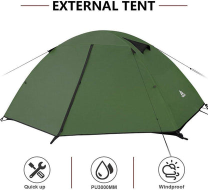 Forceatt Zelt 2/3/4 Personen Camping Wasserdicht Ultraleicht