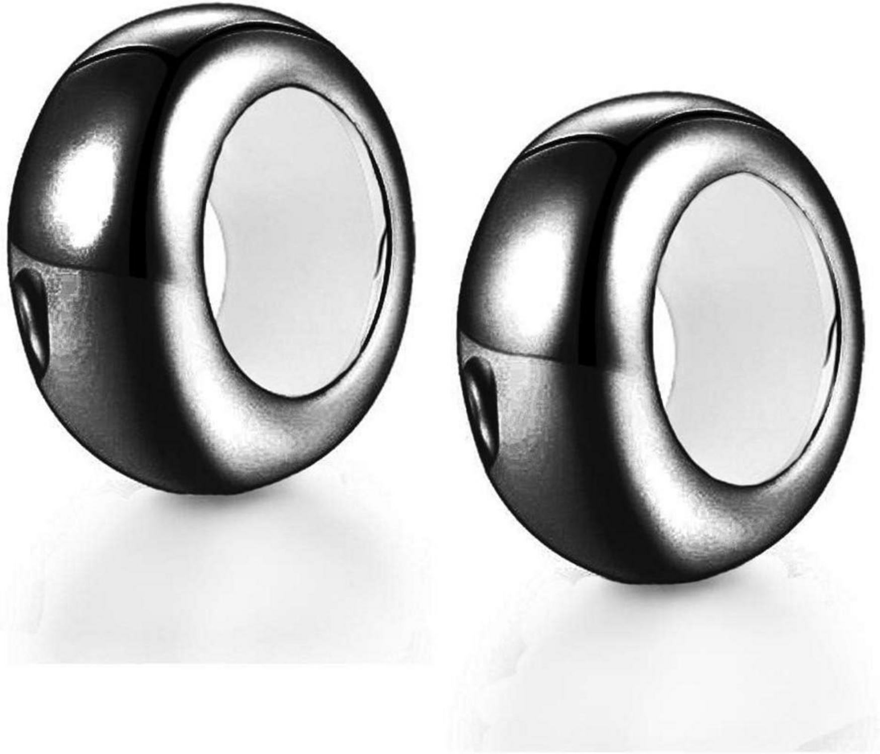 925 Sterling Silber Gummi Spacer Stopper Charm Armband 2PCS