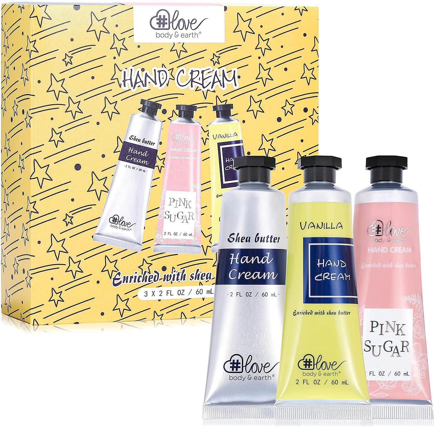 Natürliche Handcreme Geschenkbox Sheabutter 3x60ml vegan