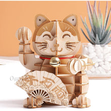 3D Holzpuzzle Plutus Katze DIY Modellbausatz Geschenk