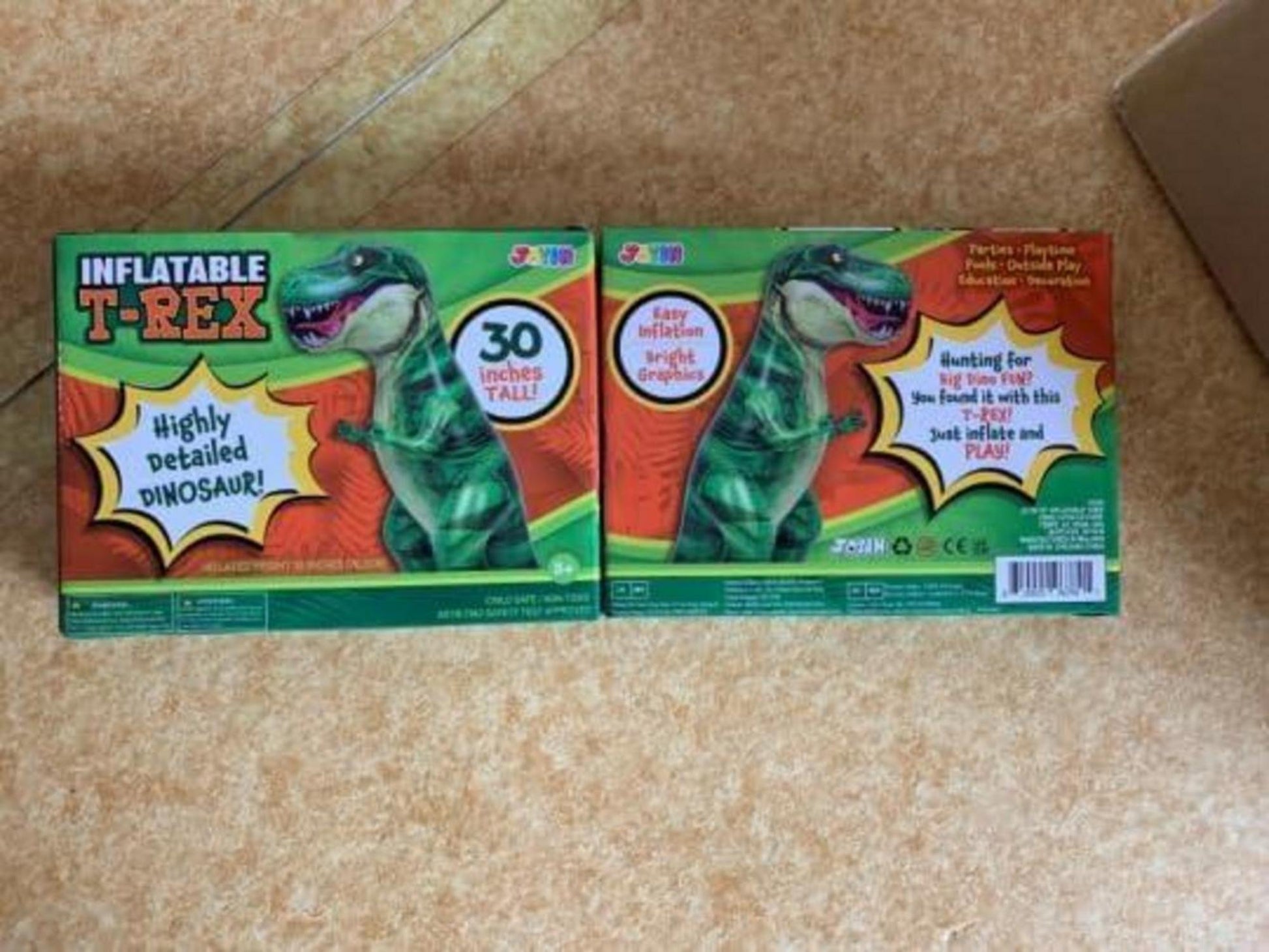 Aufblasbarer Dinosaurier T-Rex 76,2 cm grün - Kindergeburtstag & Pool Party